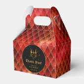 Red Dragon Scales Gold Geburtstag Vielen Dank Geschenkschachtel (Rückseite)