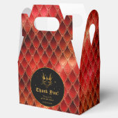 Red Dragon Scales Gold Geburtstag Vielen Dank Geschenkschachtel (Geöffnet)