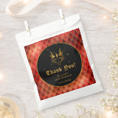 Red Dragon Scales Gold Geburtstag Vielen Dank Geschenktütchen (Ausgeschnitten)