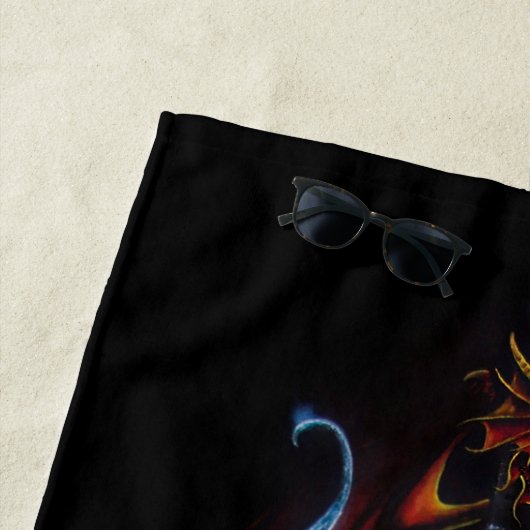 Red Dragon Schwert Fantasy Strandtuch (Beispiel)