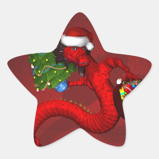 Red Dragon Stern-Aufkleber (Vorderseite)