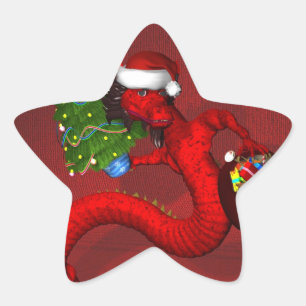 Red Dragon Stern-Aufkleber