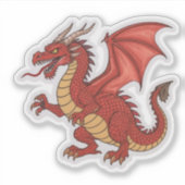 Red Dragon Sticker (Vorderseite)