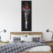 Red Dragon Sword Fantasy Leinwanddruck (Insitu (Schlafzimmer))
