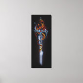 Red Dragon Sword Fantasy Leinwanddruck (Vorderseite)