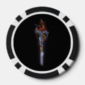 Red Dragon Sword Fantasy Pokerchips (Rückseite)