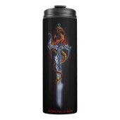 Red Dragon Sword Fantasy Thermosbecher (Vorderseite)