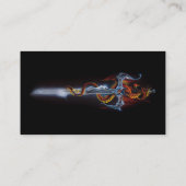 Red Dragon Sword Fantasy Visitenkarte (Rückseite)