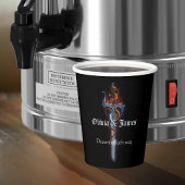 Red Dragon Sword Pappbecher