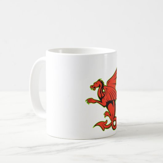 Red Dragon Tasse (Vorderseite Links)