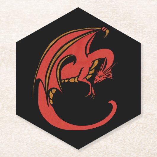 Red Dragon Untersetzer (Vorderseite)