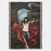 Red Dragon Urban Fantasy Decke (Vorderseite Vertikal)