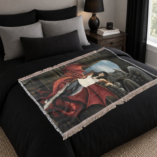 Red Dragon Urban Fantasy Decke