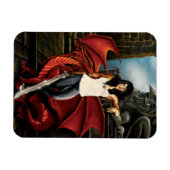 Red Dragon Urban Fantasy Magnet (Horizontal)