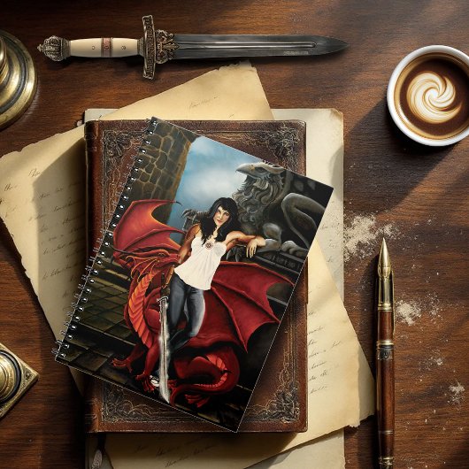 Red Dragon Urban Fantasy Notizblock