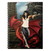 Red Dragon Urban Fantasy Notizblock (Vorderseite)