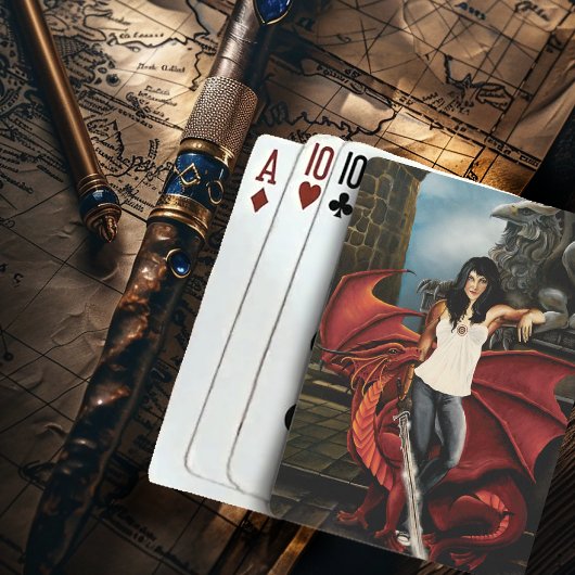 Red Dragon Urban Fantasy Spielkarten