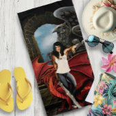 Red Dragon Urban Fantasy Strandtuch