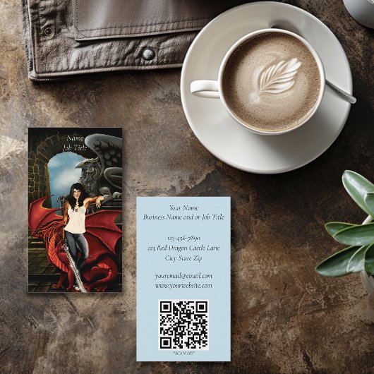 Red Dragon Urban Fantasy Visitenkarte
