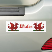 Red Dragon Wales Autoaufkleber (Auf Auto)