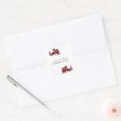 Red Dragon Wedding Stickers (Umschlag)