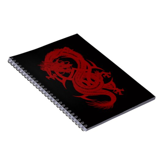 Red Dragon Xiuhcoatl Spiral Notebook Notizblock (Rechte Seite)