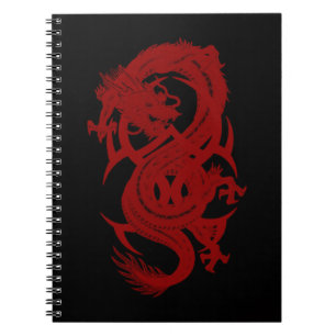 Red Dragon Xiuhcoatl Spiral Notebook Notizblock