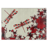 Red Dragonfly Cutting Board Schneidebrett (Vorderseite)