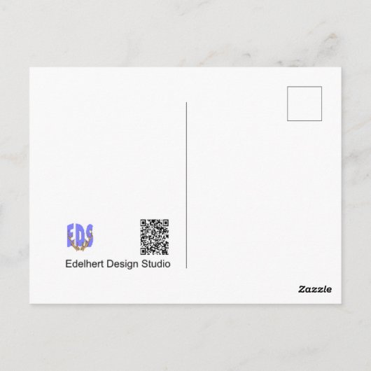 Red Dragonfly DIY Postkarte (Rückseite)