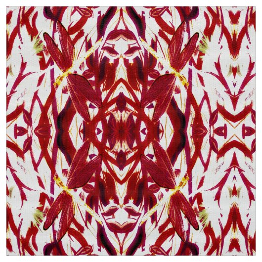 Red Dragonfly Fabric Stoff (Muster)