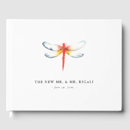 Red Dragonfly Wedding Guest Book Ideas Gästebuch