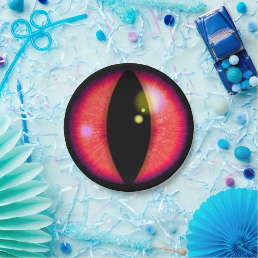 Red Dragons Eye Pappteller (Party)