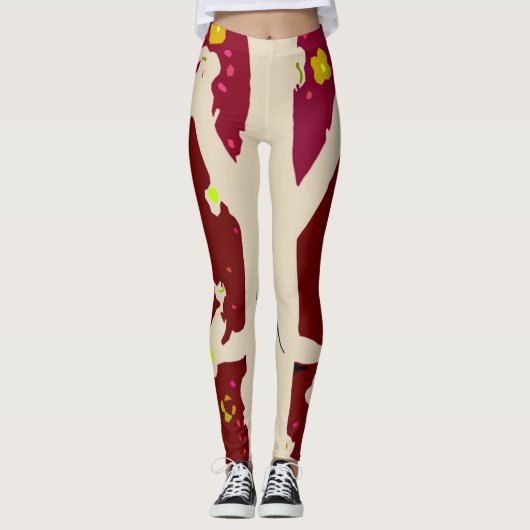 Red Dreh Flop Leggings (Vorderseite)