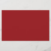 Red Dress Quinceanera Favor Candy Bar Wrapper (Rückseite)