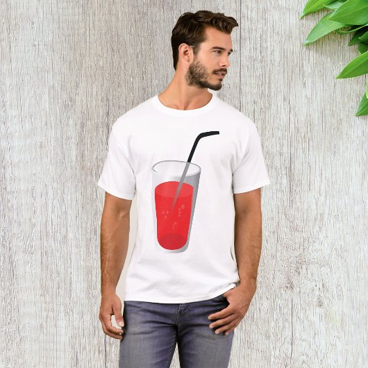 Red Drink Mens T - Shirt