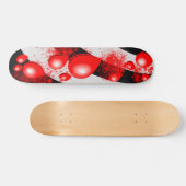 Red Drops – Abstract Skateboard Design (Horizontal)