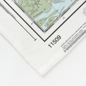 Red Drum auf Tybee Island to Doboy Sound Chart Fleecedecke (Ecke)