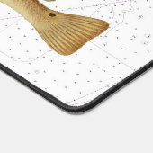 Red Drum auf Tybee Island to Doboy Sound Chart Schreibtischunterlage (Ecke)