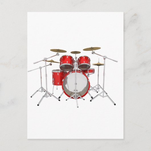 Red Drum Kit: Postkarte (Vorderseite)