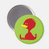 Red Ducky Magnet (Vorderseite/Rückseite)