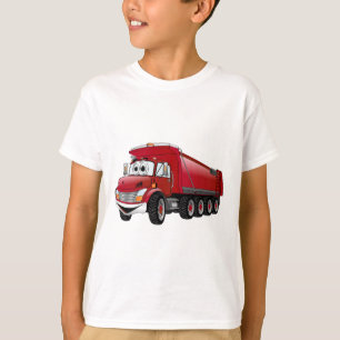 Red Dump Truck 10w Cartoon T-Shirt