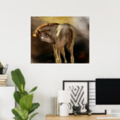 Red Dun Filly Large Poster (Heimbüro)