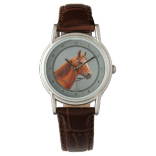 Red Dun Kastnut Sorrel Western Quarter Horse Armbanduhr