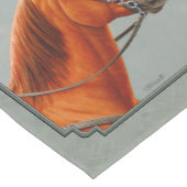 Red Dun Kastnut Sorrel Western Quarter Horse Mittelgroßer Tischläufer (Ecke)