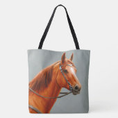 Red Dun Kastnut Sorrel Western Quarter Horse Tasche (Rückseite)
