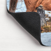 Red Dun Ranch Horse Equine Fotografie Mousepad (Ecke)