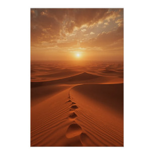 Red Dune Horizon – Poster des sonnenbeschienenen W