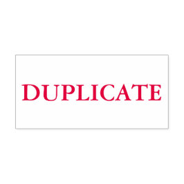 Red Duplicate Permastempel