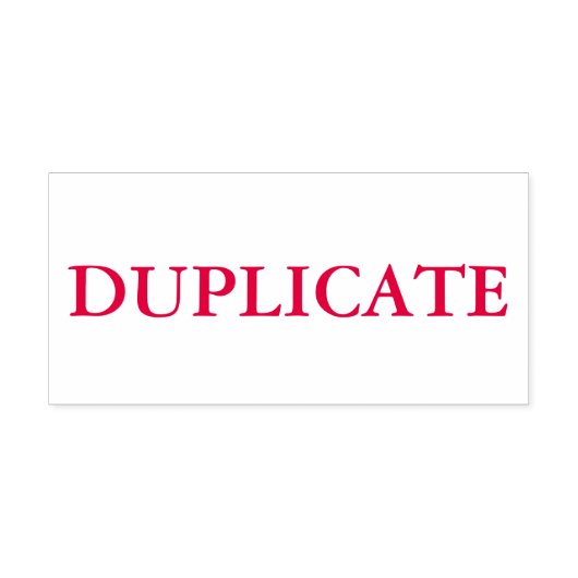 Red Duplicate Permastempel (Design)
