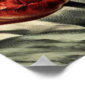 Red Dutch tulips Poster (Ecke)